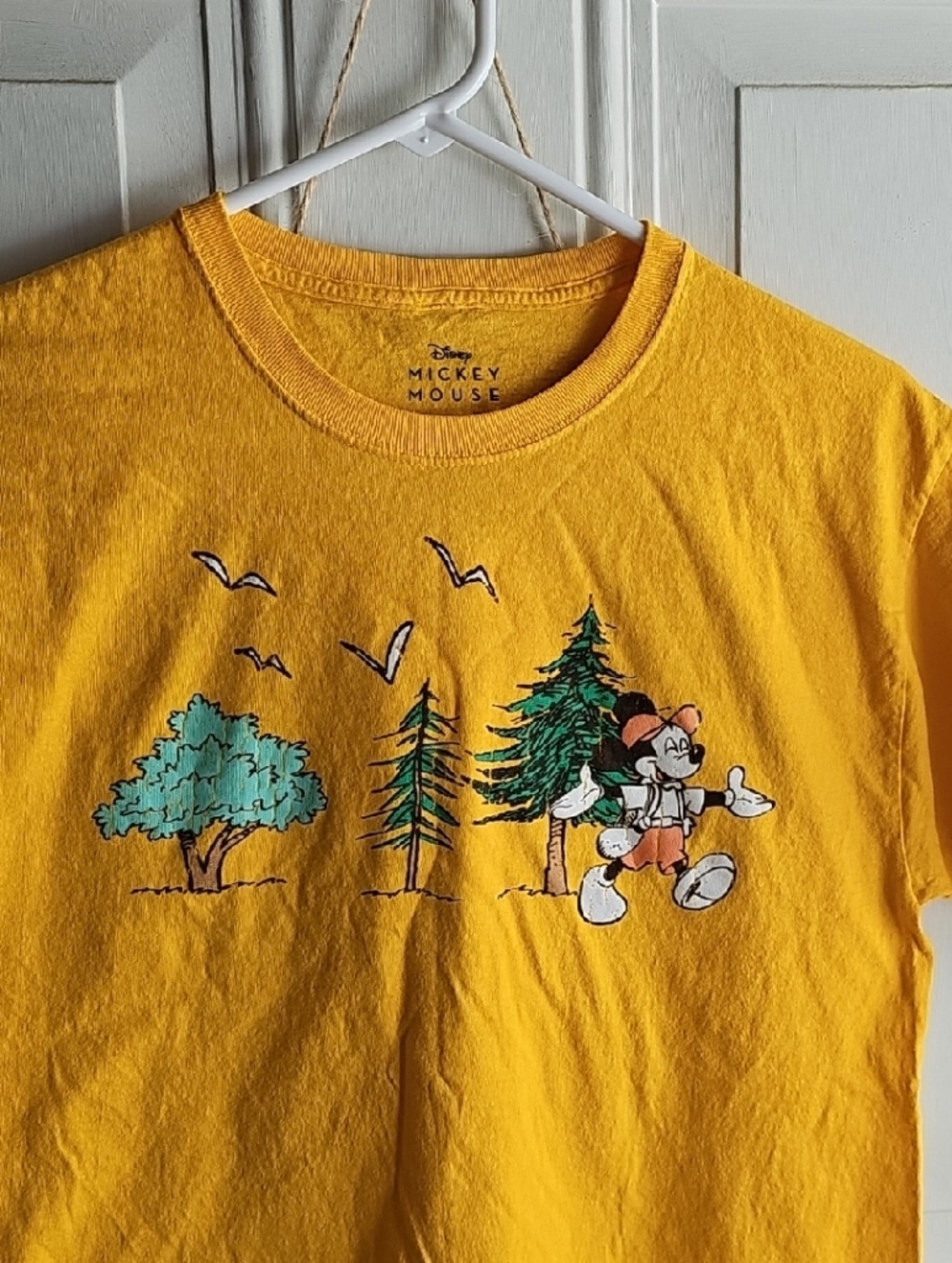 Disney Mickey Mouse Yellow Graphic Mickey Mouse Tee